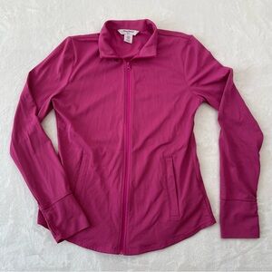 Tommy Bahama Golf Women's Pink Full Zip Textured Jacket Pockets Sz M Preppy